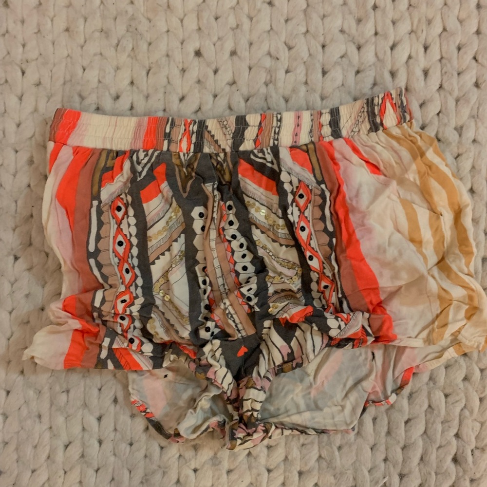 MINKPINK Patterned Shorts with sequin embellishment